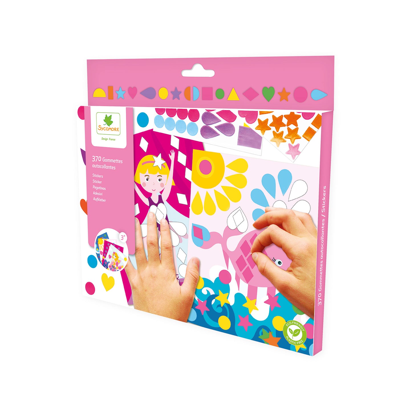 Stickers plakken lief