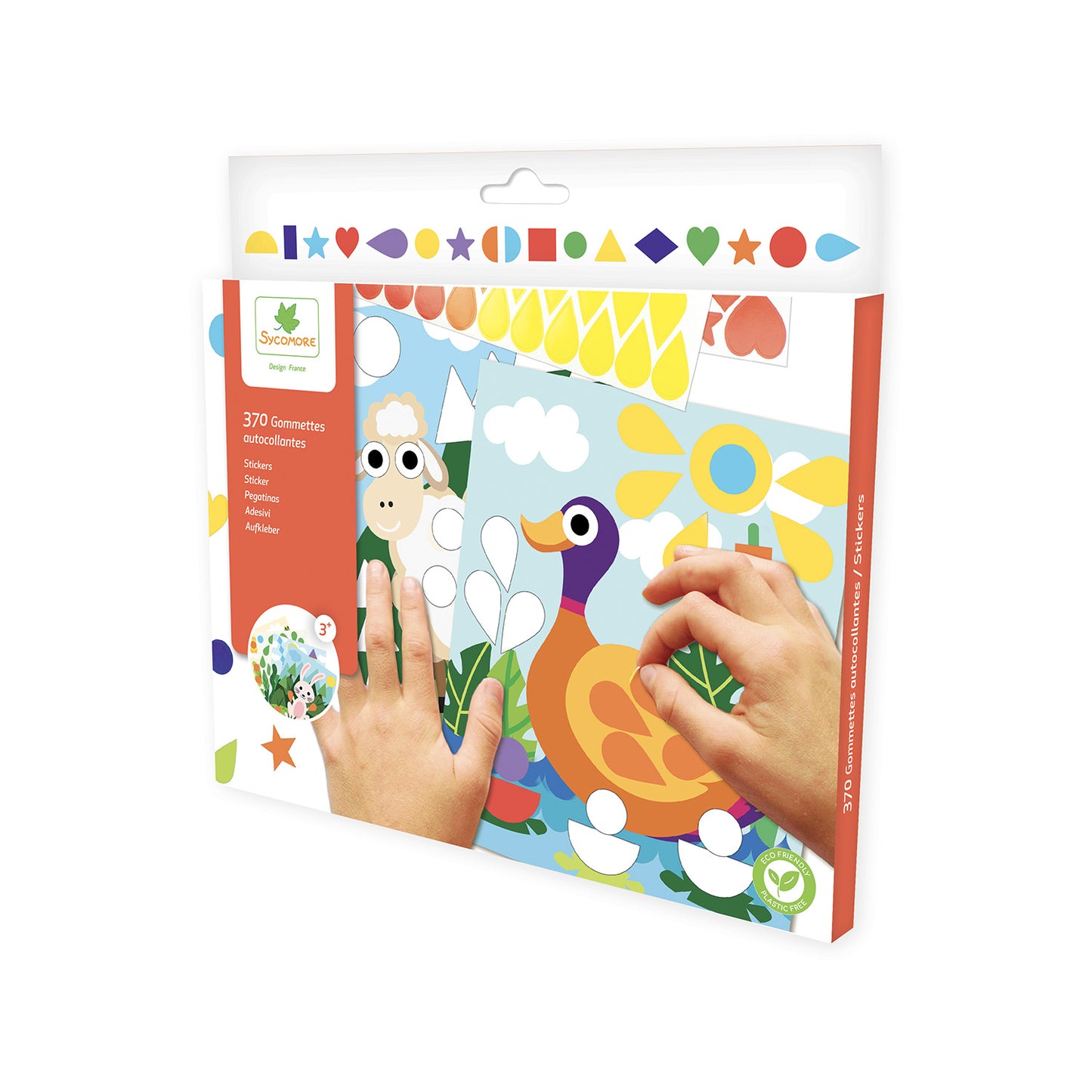 Stickers plakken dieren