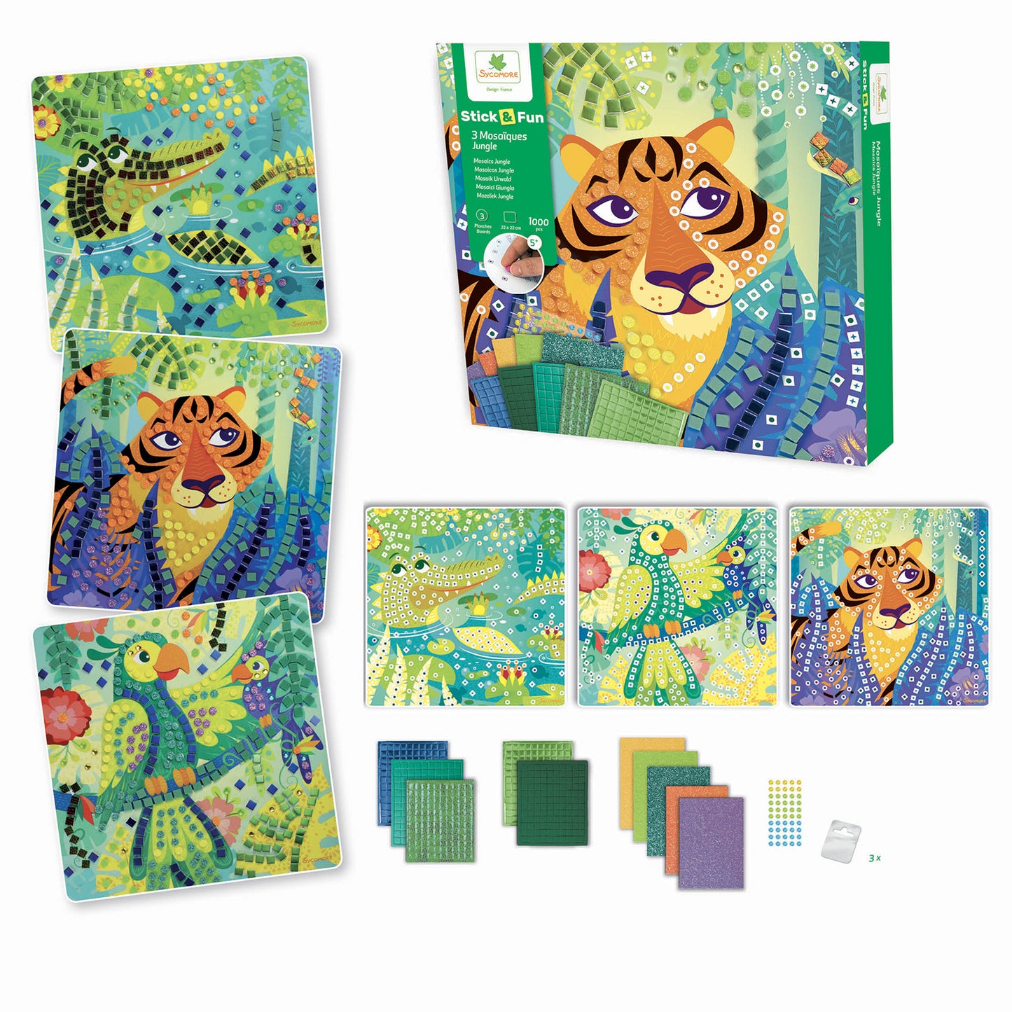 Stick & fun mozaïek jungle 1000 pcs