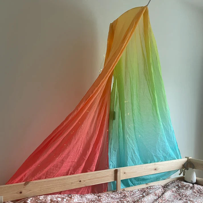 Laura´s play cotton pastel rainbow 90 x 270 cm