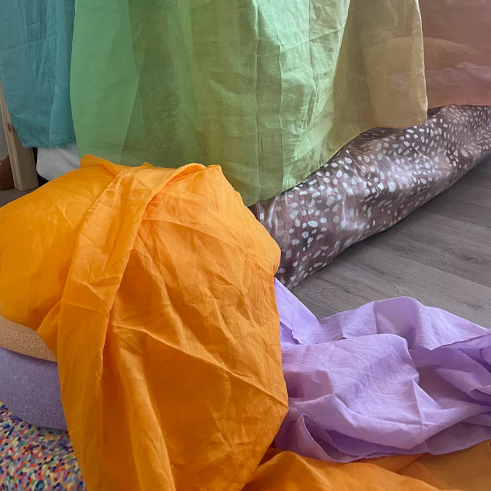 Laura´s play cotton orange 50 x 50 cm