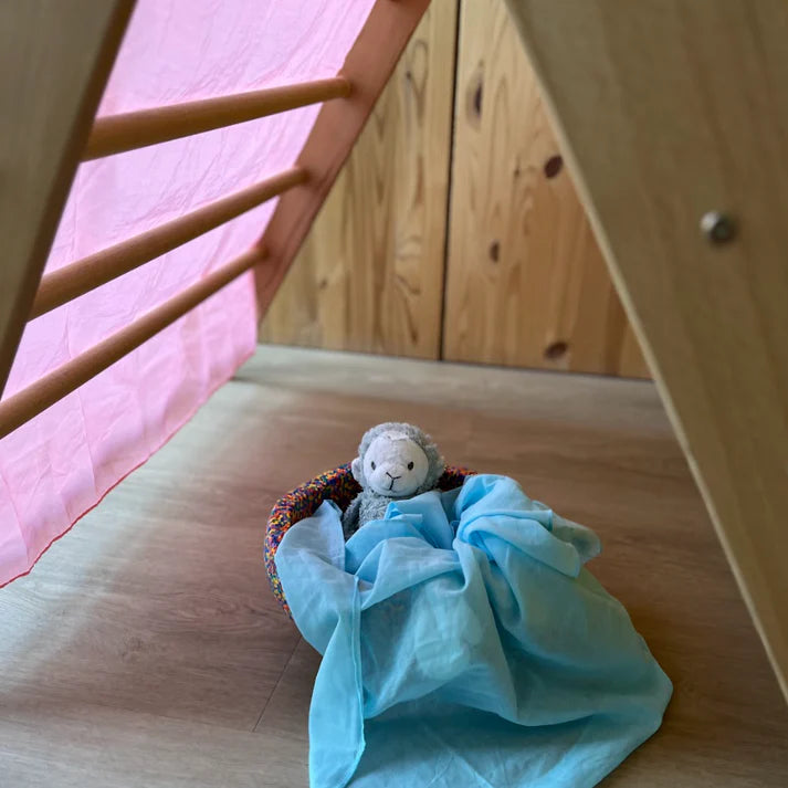 Laura´s play cotton light blue 50 x 50 cm