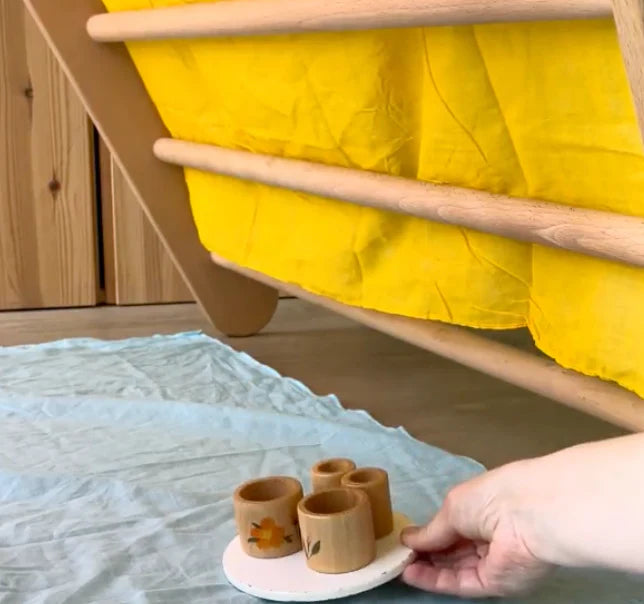 Laura´s play cotton yellow 90 x 90 cm