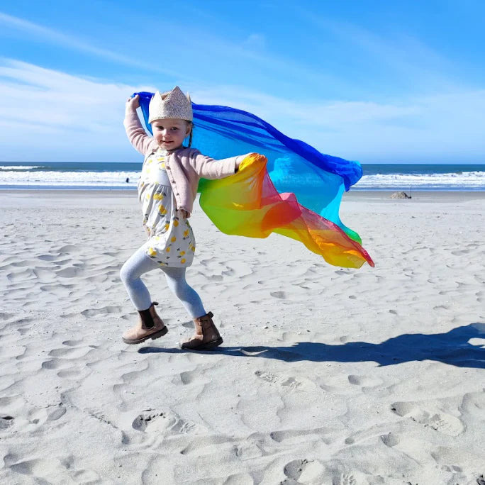 Laura´s play cotton rainbow 90 x 90 cm