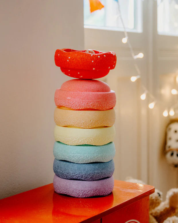 Christmas special stapelstein original mini rainbow pastel blush