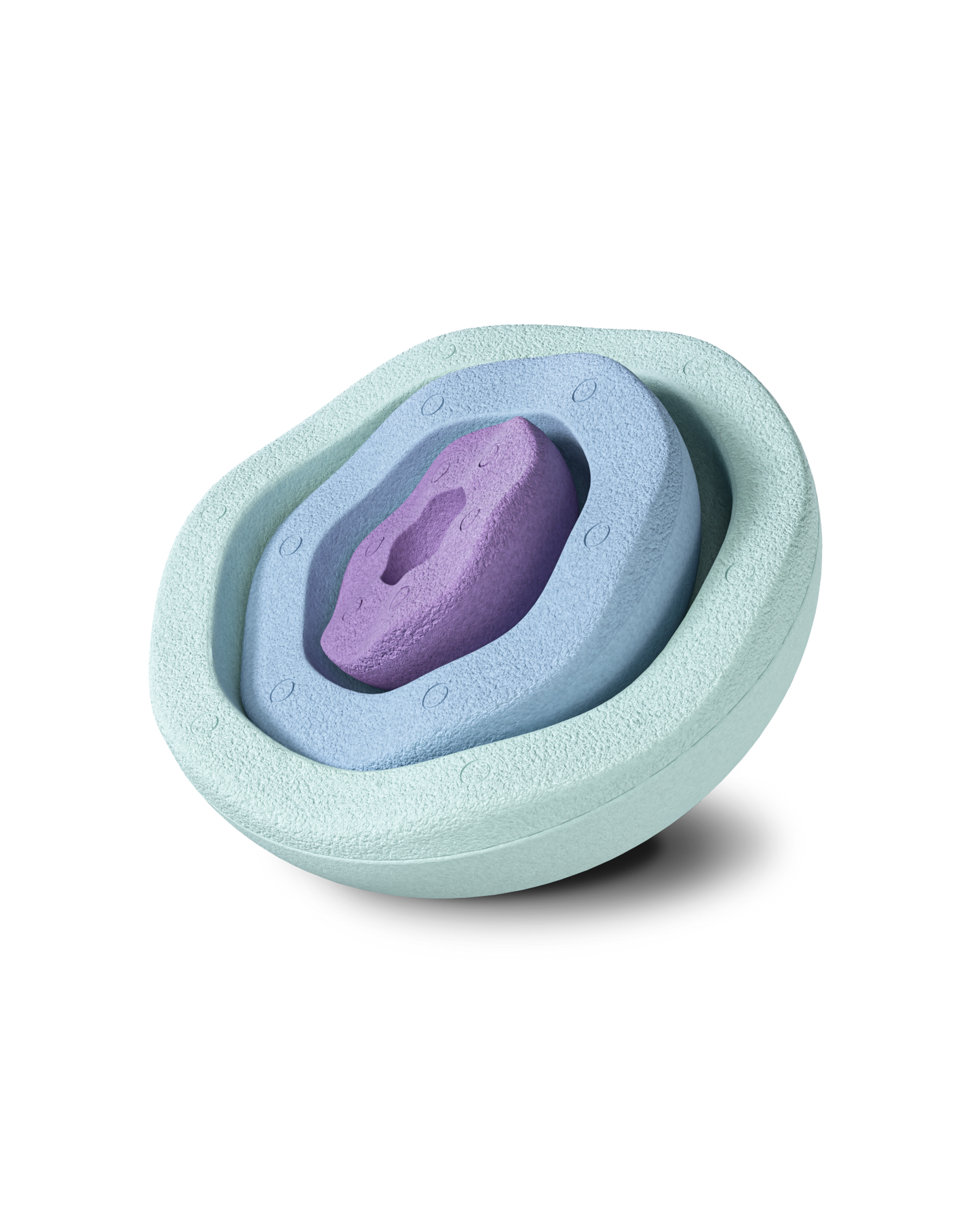 Stapelstein original rainbow pastel Inside set 3