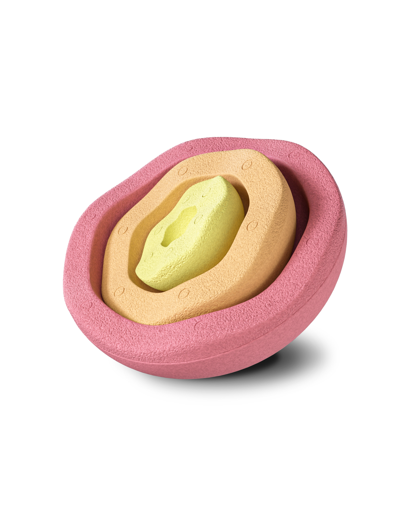 Stapelstein original rainbow pastel Inside set 3