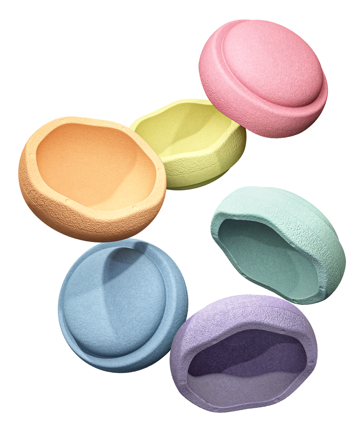 Stapelstein original rainbow pastel set 6