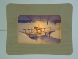 De Noest kaart/fotolampje naturel