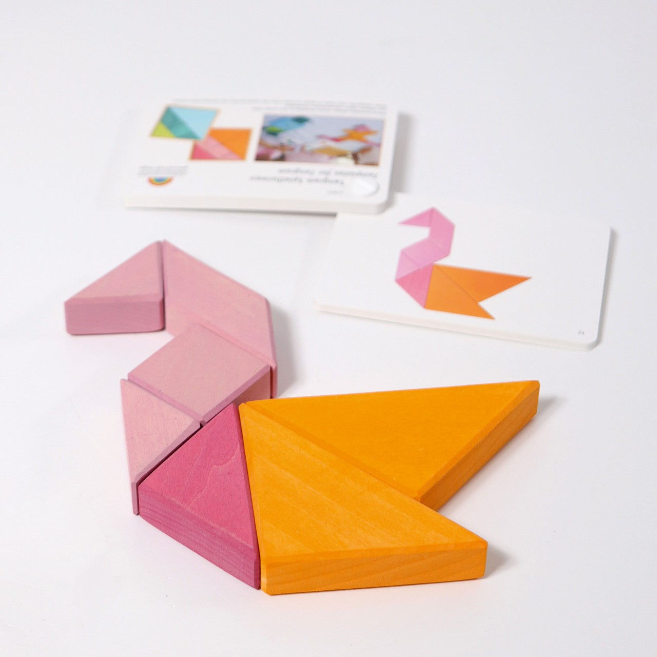 Grimm's tangram roze oranje