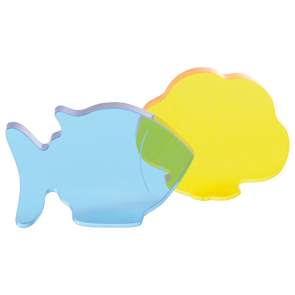 Acryl set zeedieren 6 delig