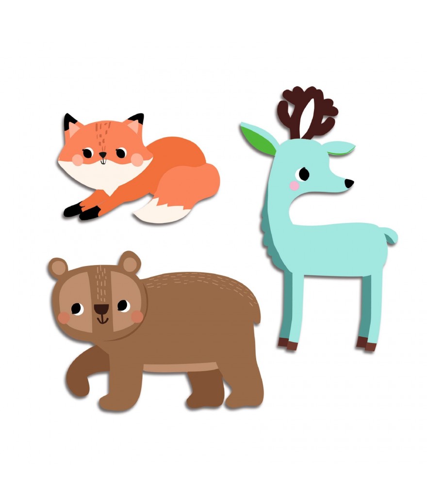Djeco stickers bosdieren