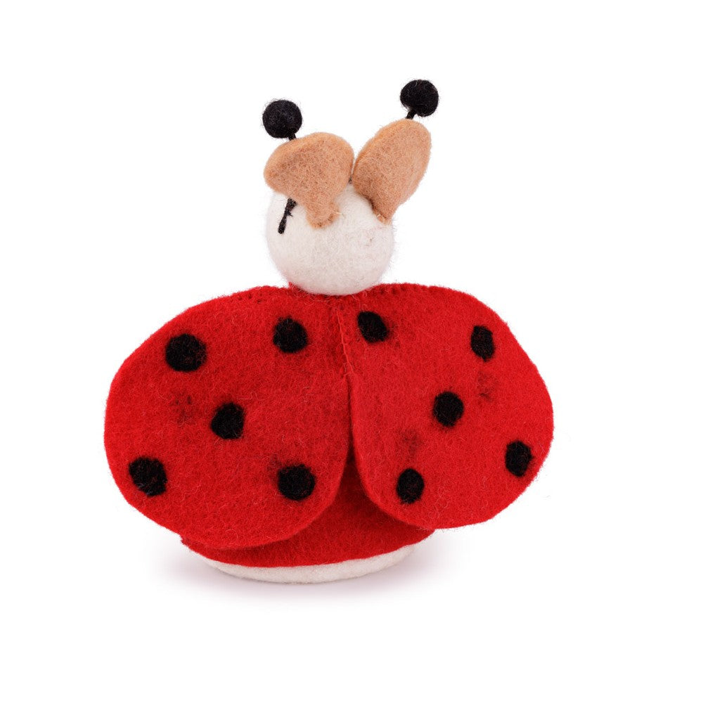 Decoratie muis lieveheersbeestje