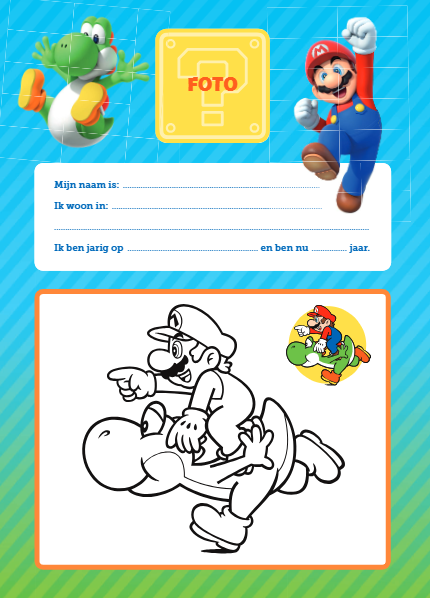 Super Mario vriendenboek