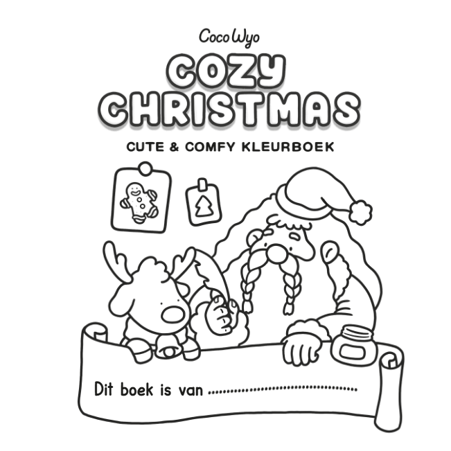 Cozy christmas cute & comfy kleurboek