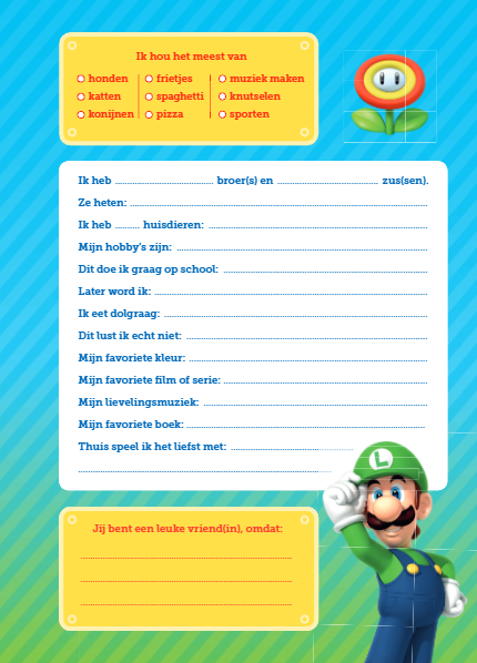 Super Mario vriendenboek