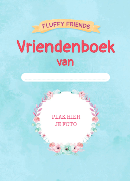 Fluffy friends vriendenboek