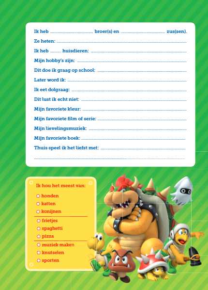 Super Mario vriendenboek