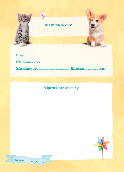 Fluffy friends vriendenboek