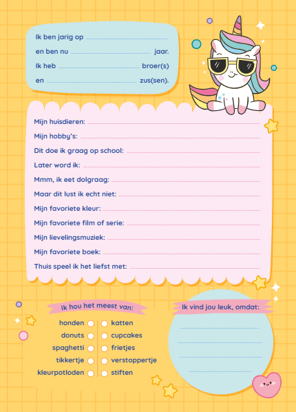 Ik hou van Kawaii vriendenboek
