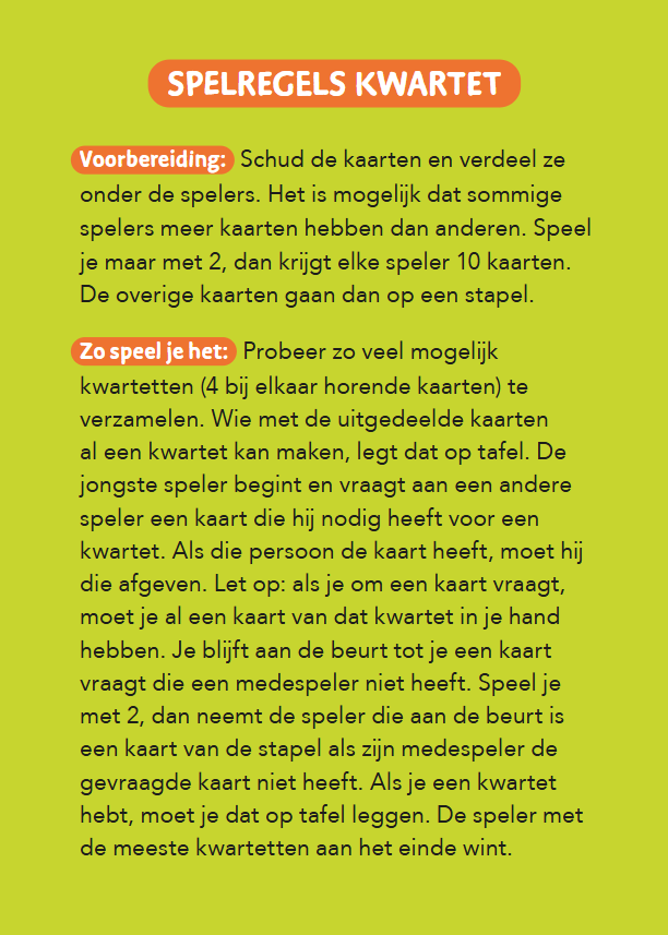 Kwartet eerste woorden lezen AVI start