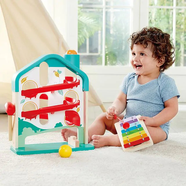 Hape melody mansion ball run