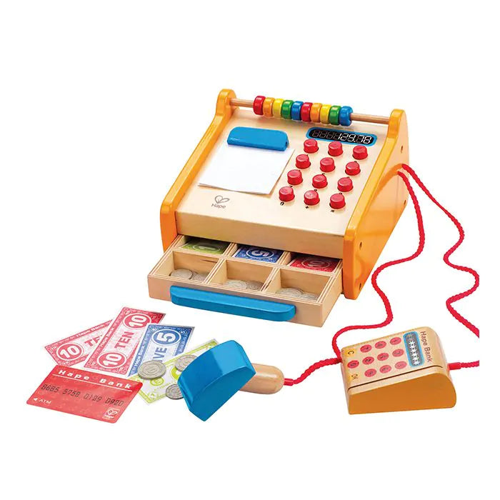 Hape houten speelgoed kassa