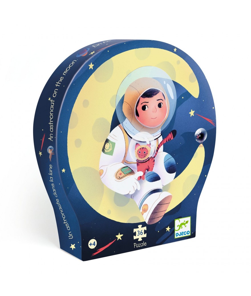 Djeco puzzel een astronaut op de maan