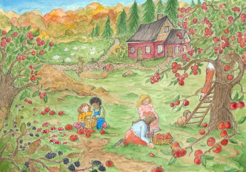 Eentje van Margo - het rode huis in de herfst