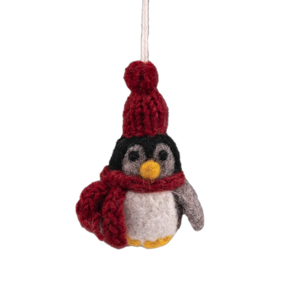 Hanger pinguin met muts
