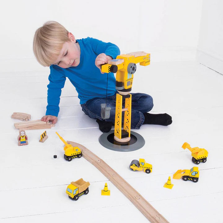 Bigjigs big crane construction set