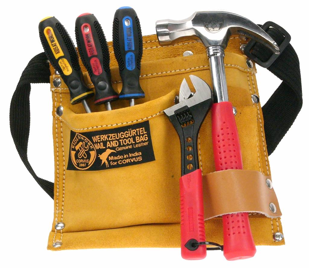 Kids at work gereedschapsgordel gevuld 02