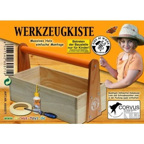 Kids at work zelfbouw gereedschapskist
