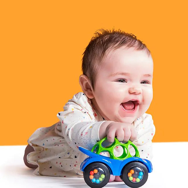 Oball rattle & roll buggie toy blue