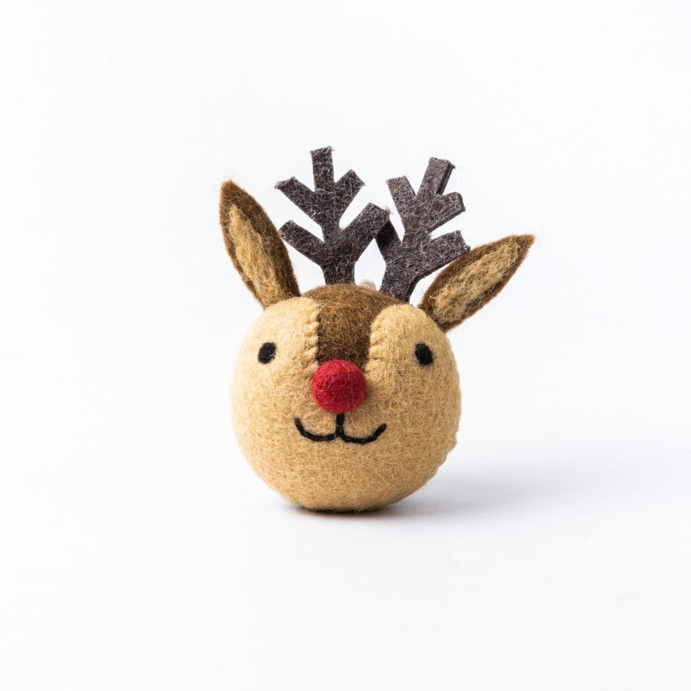 Kerstbal winterdier rendier