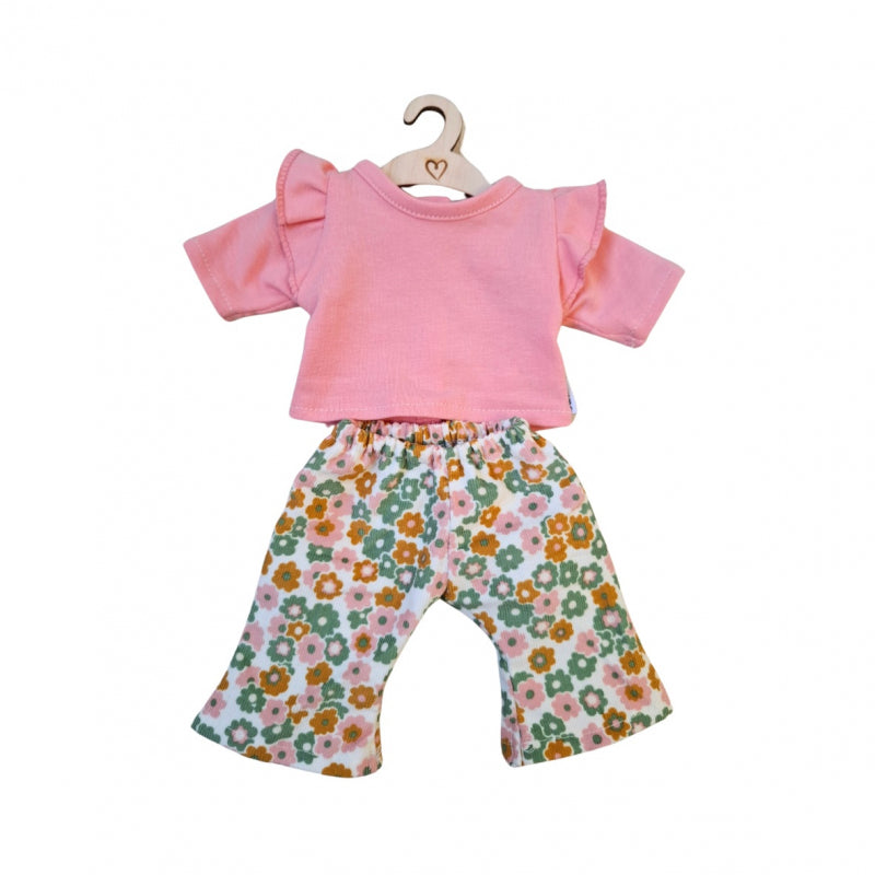 Kledingset pansy flowerpower