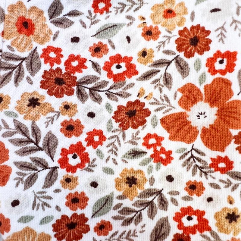 Kledingset Poppy caramel flowers