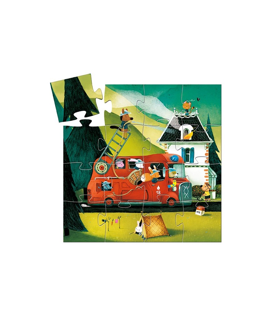 Djeco puzzel brandweer