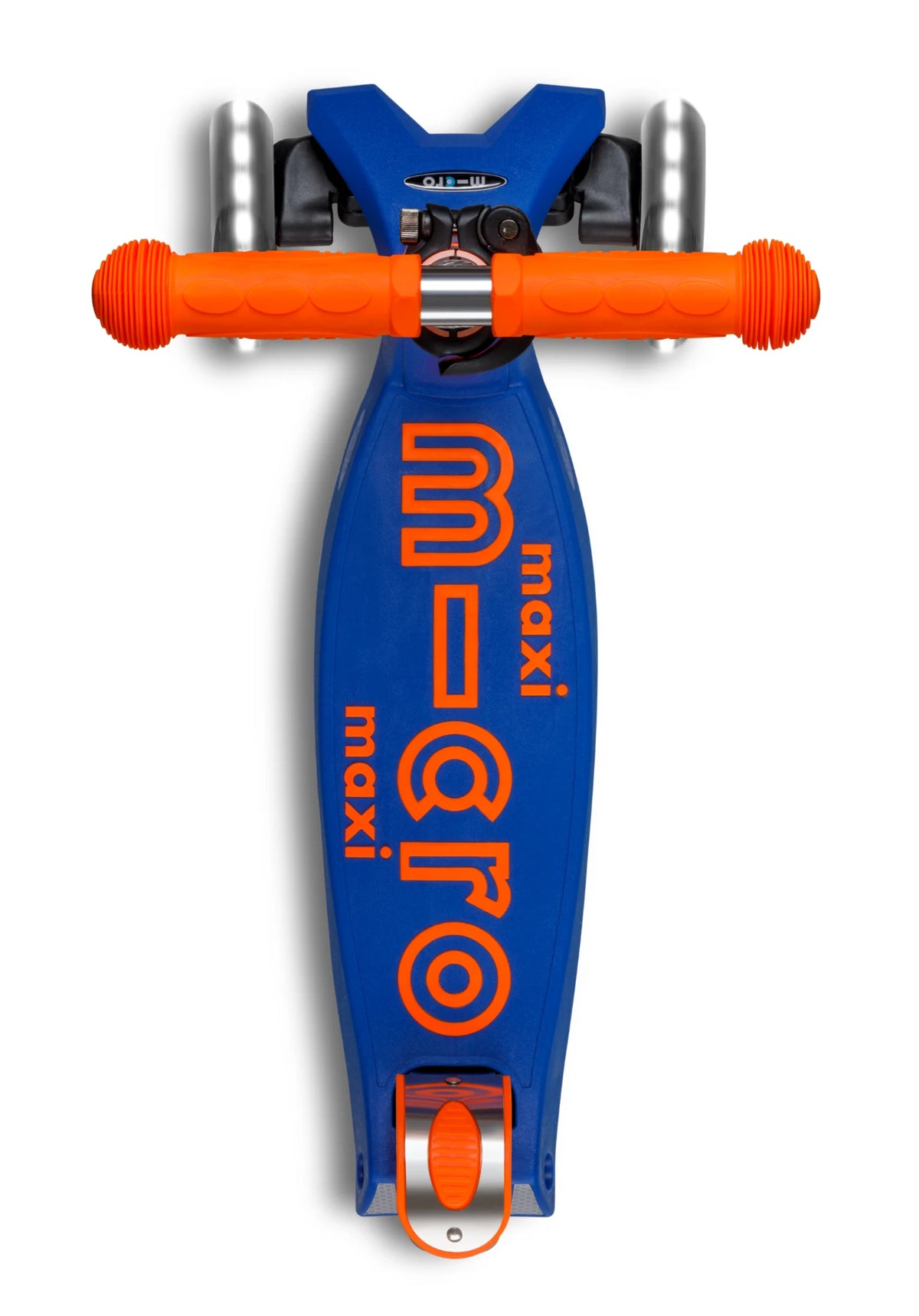 Maxi micro step deluxe inklapbaar led 3-wiel blauw oranje neon