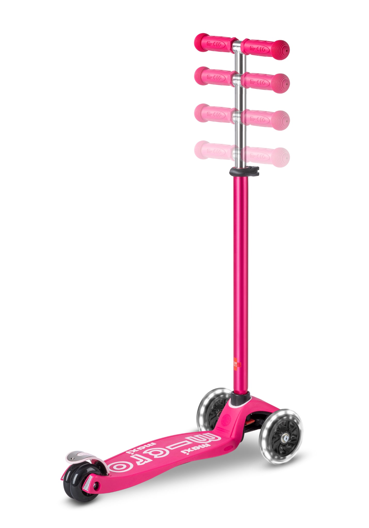 Maxi Micro step Deluxe Led roze