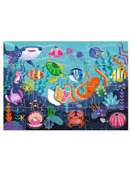 Reusachtige puzzel 32-delig tactilo zee