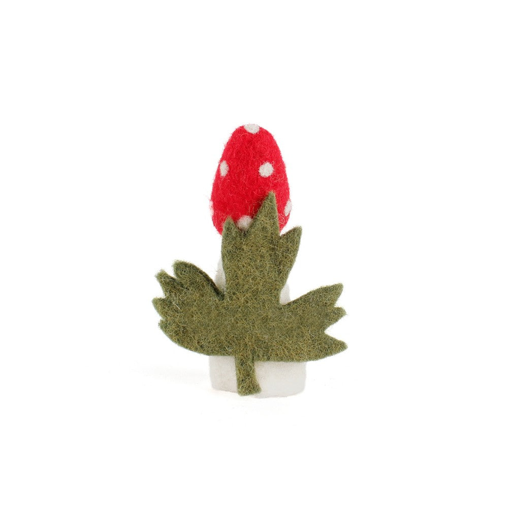 Vingerpopje paddenstoel 3D