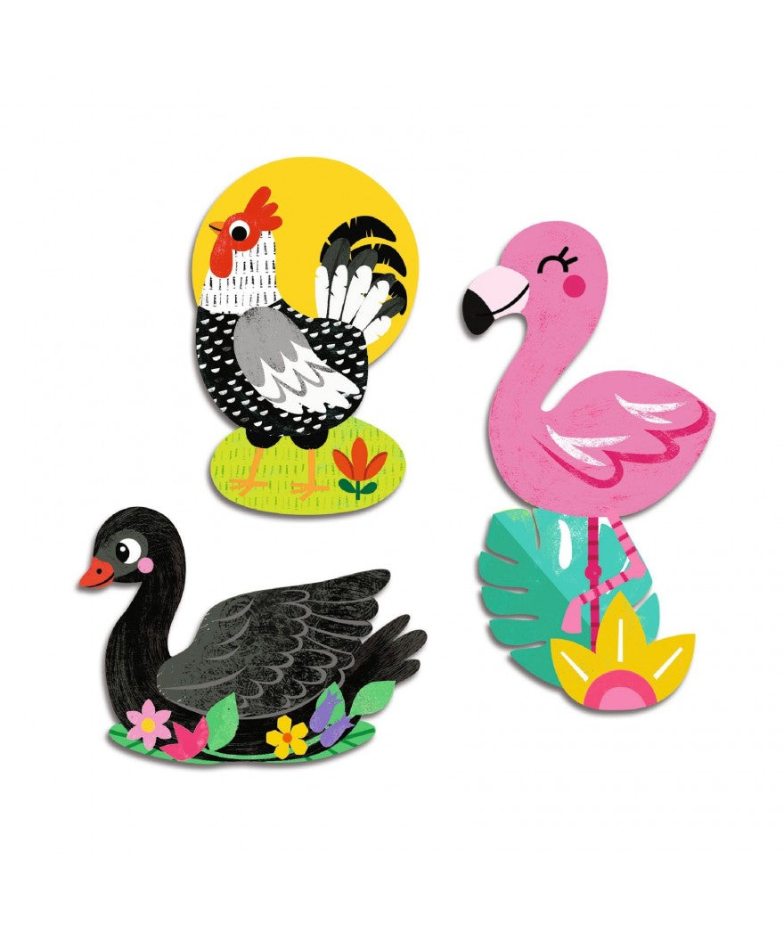 Djeco stickers vogels