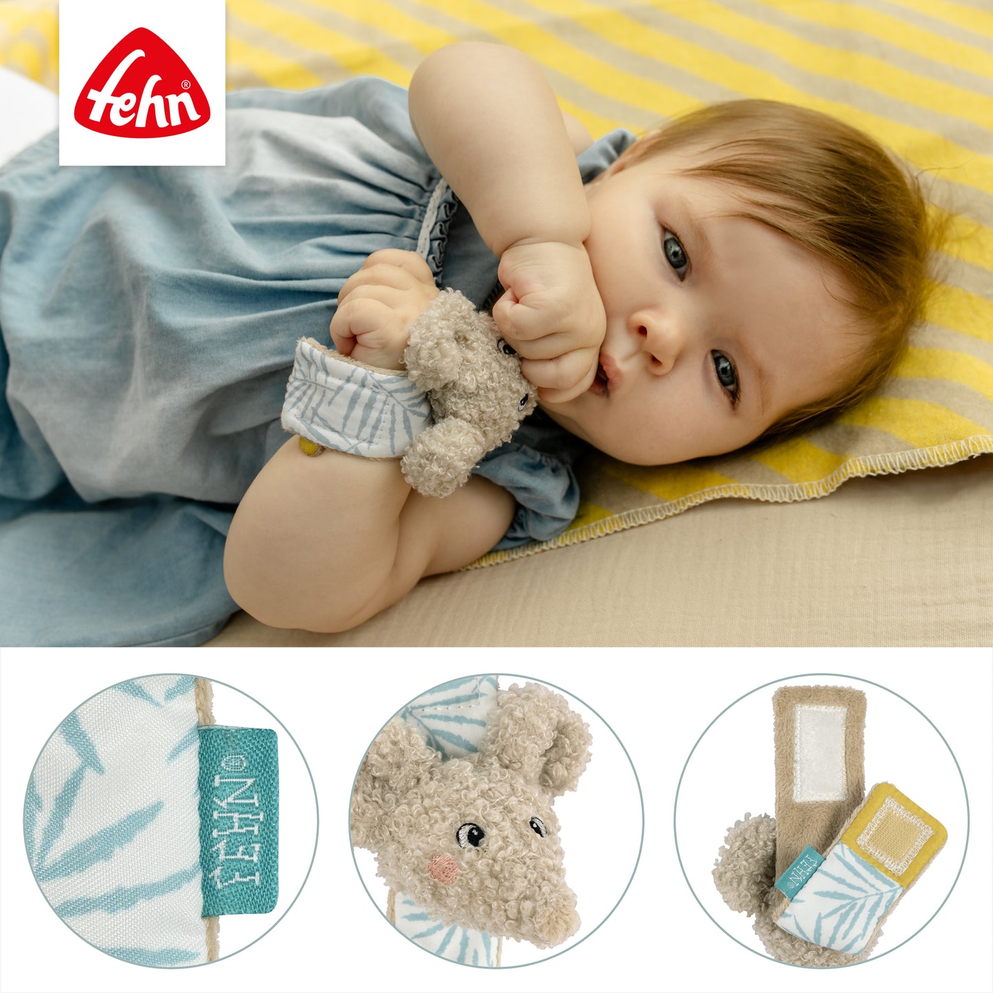 Fehn wrist rattle elephant
