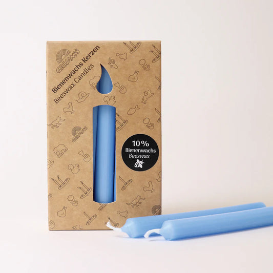 Grimm's bijenwaskaarsjes 10% blauw