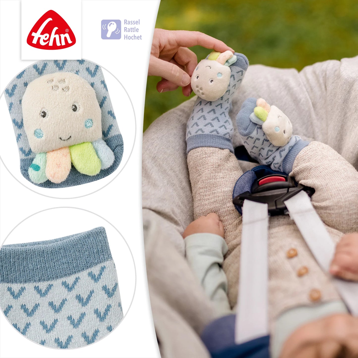 Fehn rattle socks octopus