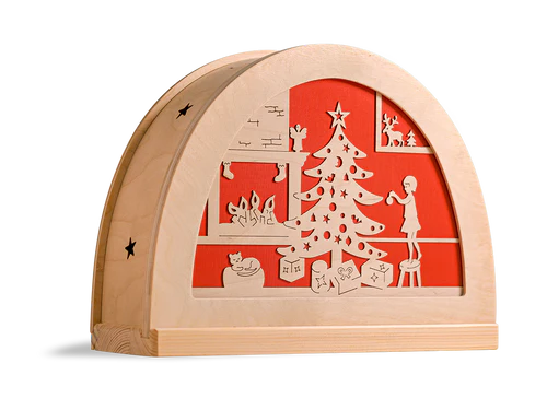 De Noest vrolijk kerstfeest silhouet