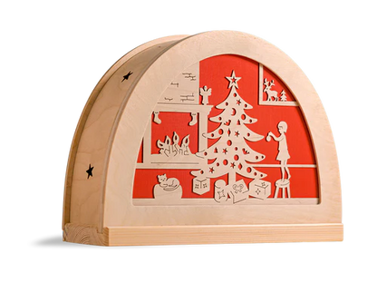 De Noest vrolijk kerstfeest silhouet
