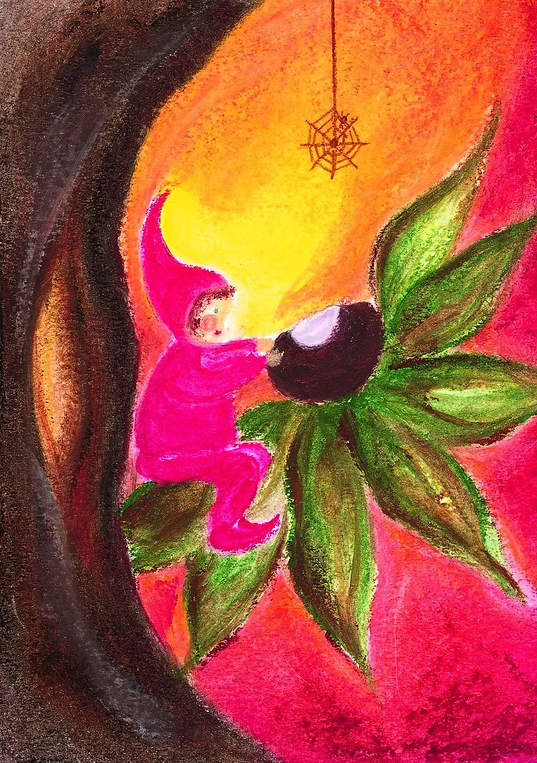 Baukje Exler - kabouter op blad