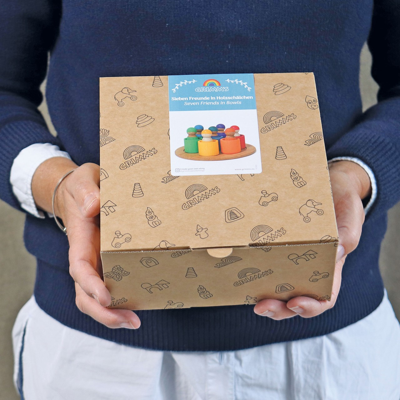 Grimm´s zeven vrienden in bakjes